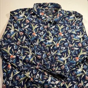 Hart Schaffner Marx Floral Button-Down Shirt – Men’s XXL